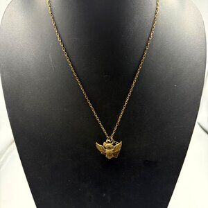 Necklace Owl Envelope Pendant Harry Potter Inspired Gold Tone 20 inches